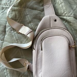 Cream Crossbody Bag